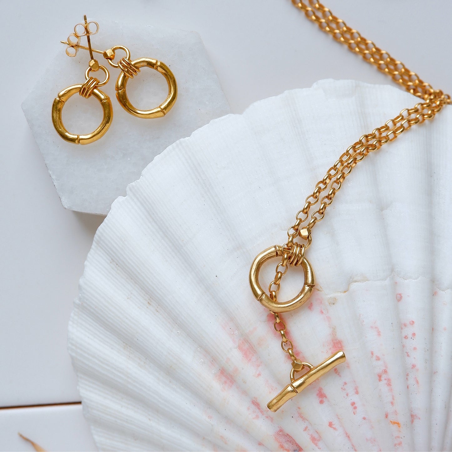 BAMBOO RINGLET . earrings