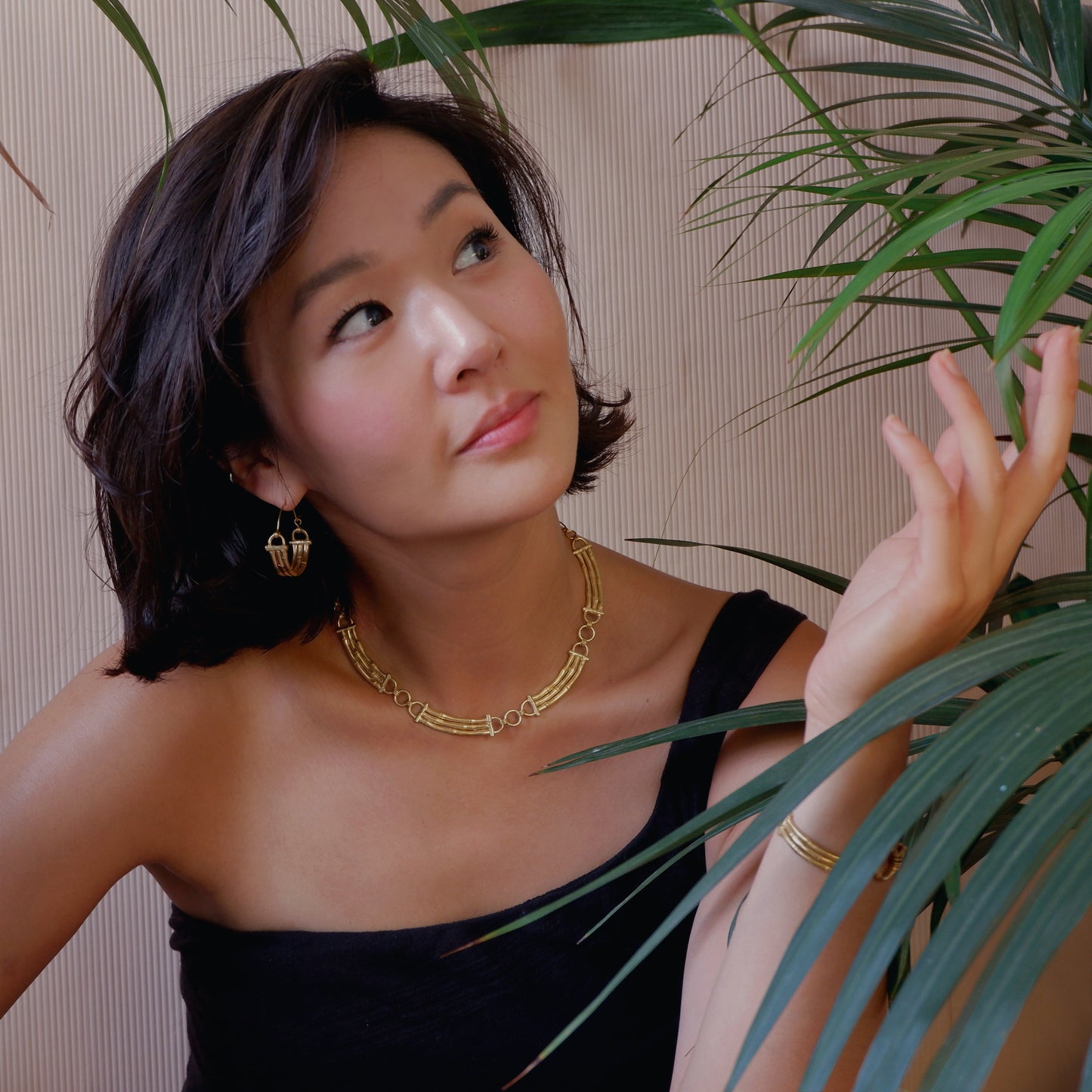 AVA // BAMBOO BAR . necklace
