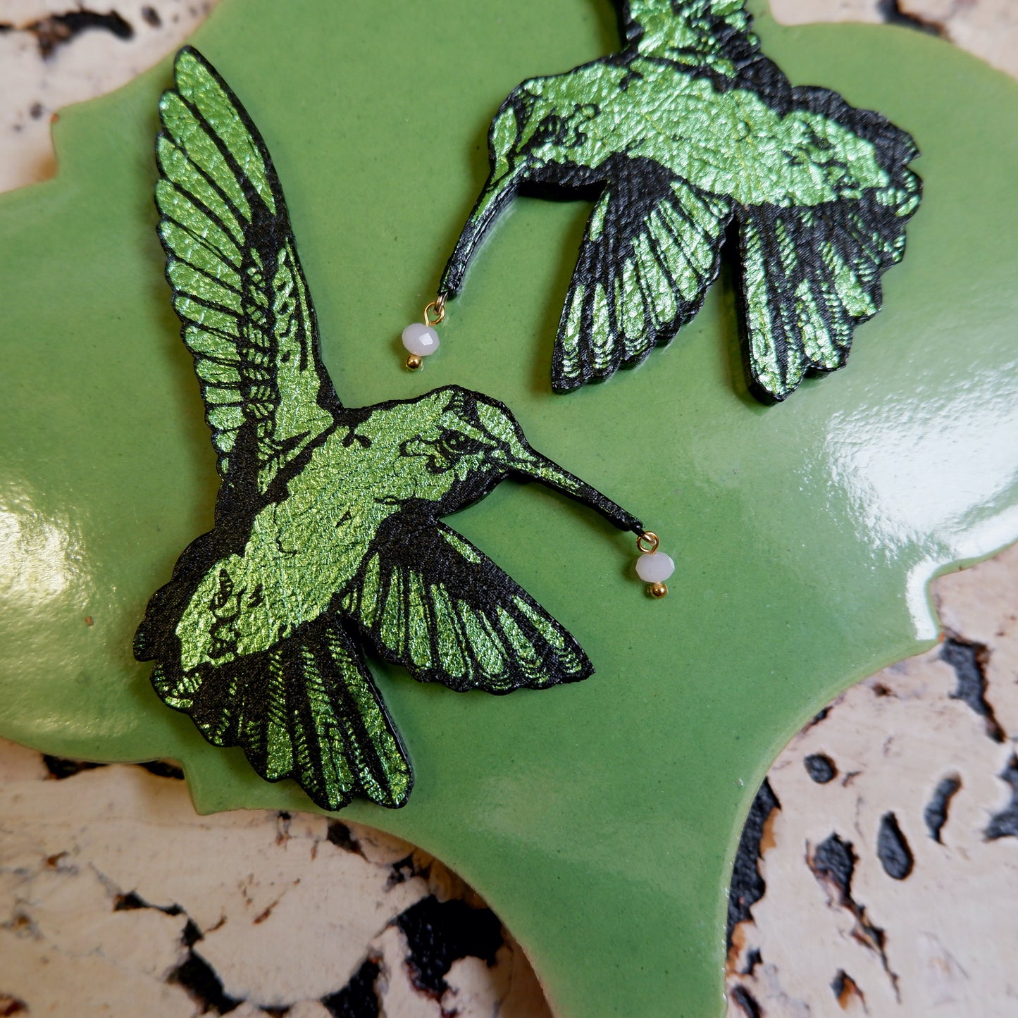 HUMMINGBIRD . earrings