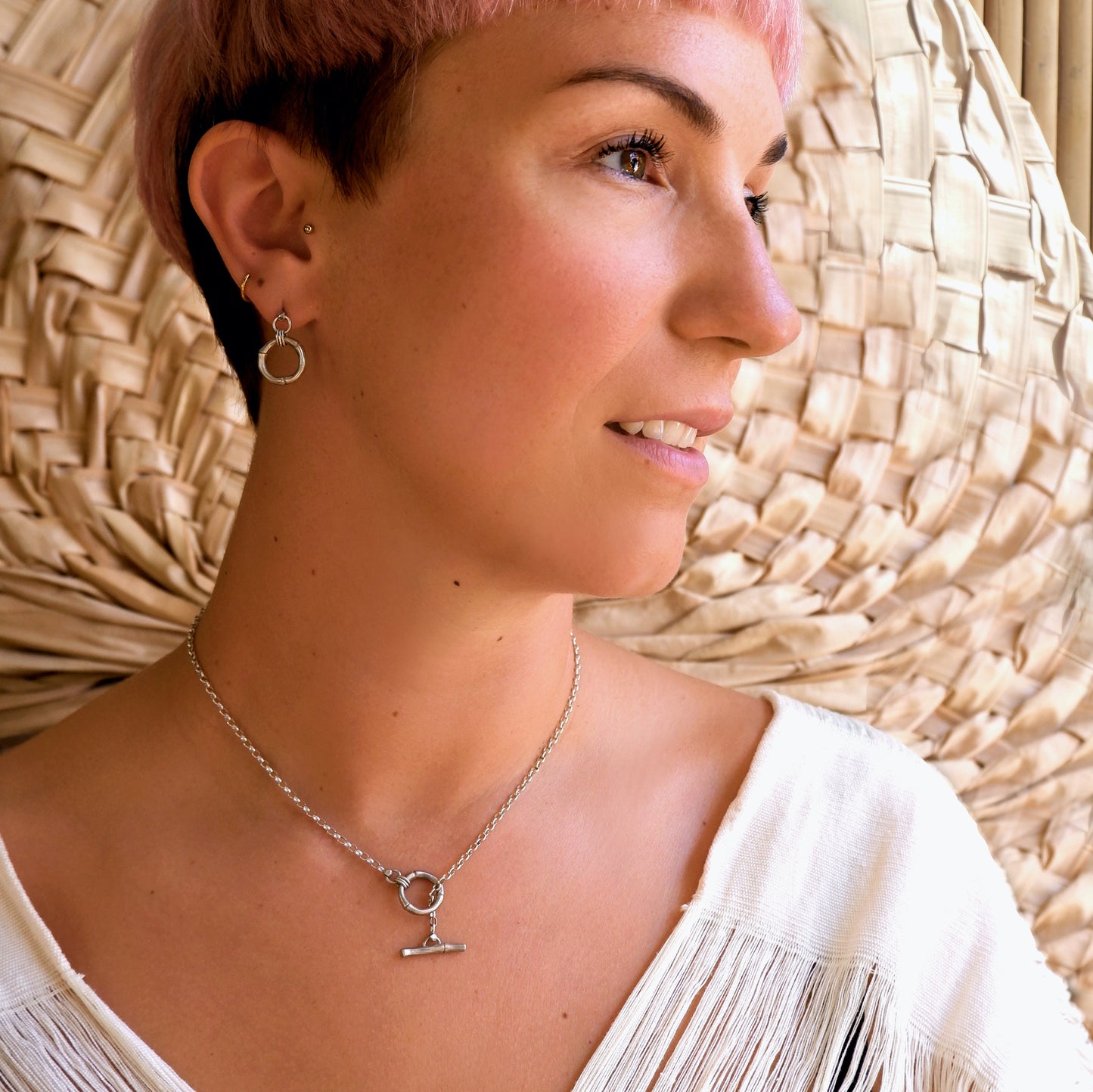 BAMBOO RINGLET . earrings