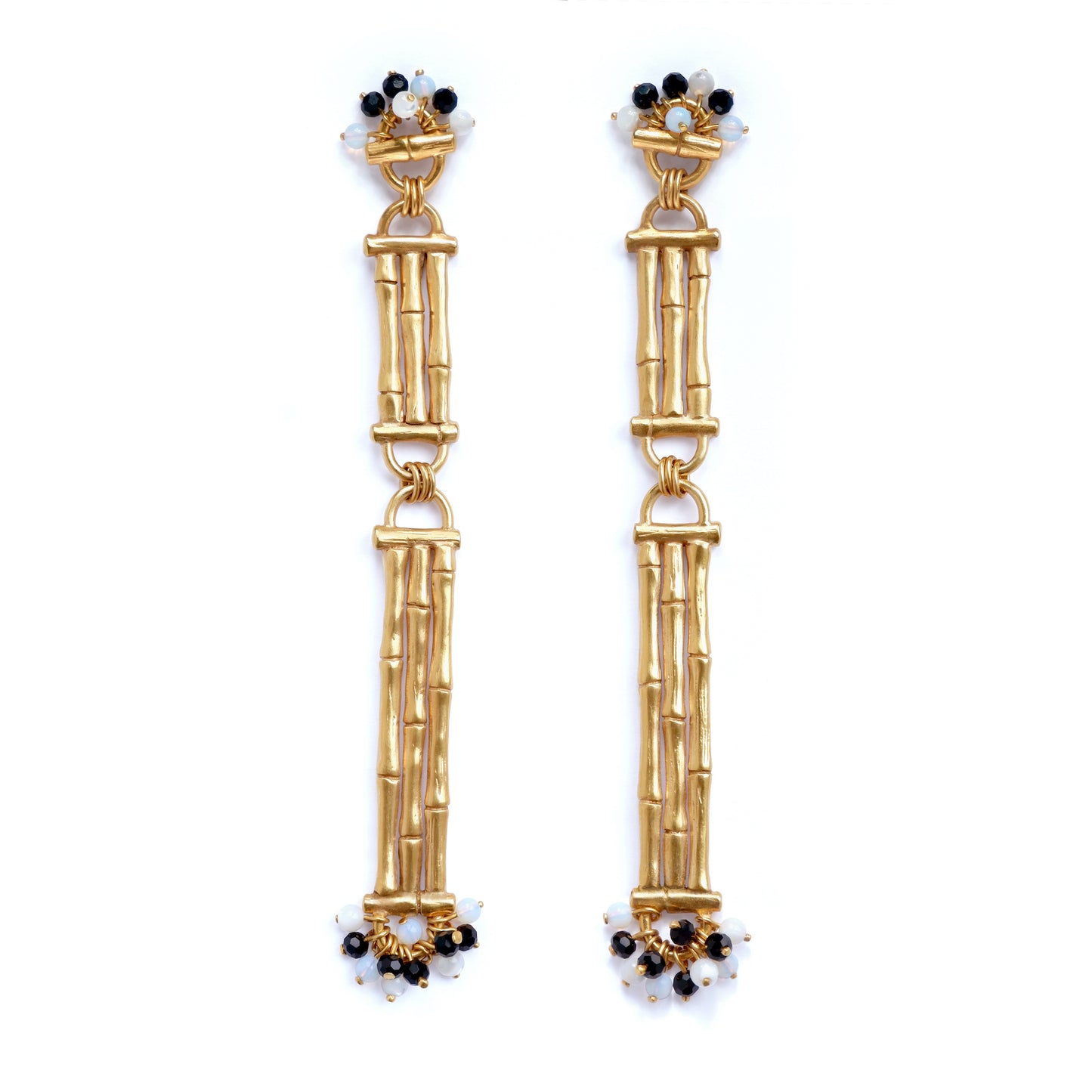 YMA // BAMBOO BAR . drop earrings