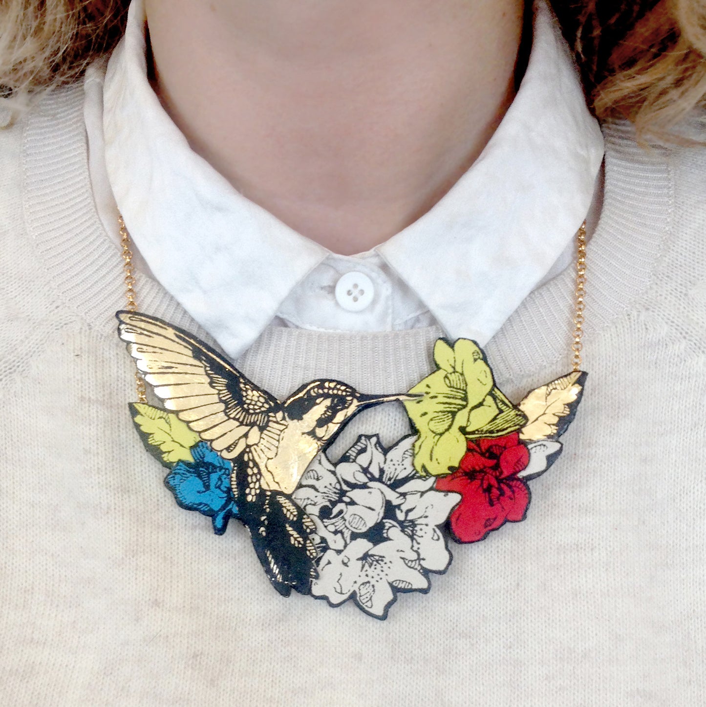 HUMMINGBIRD . necklace #1