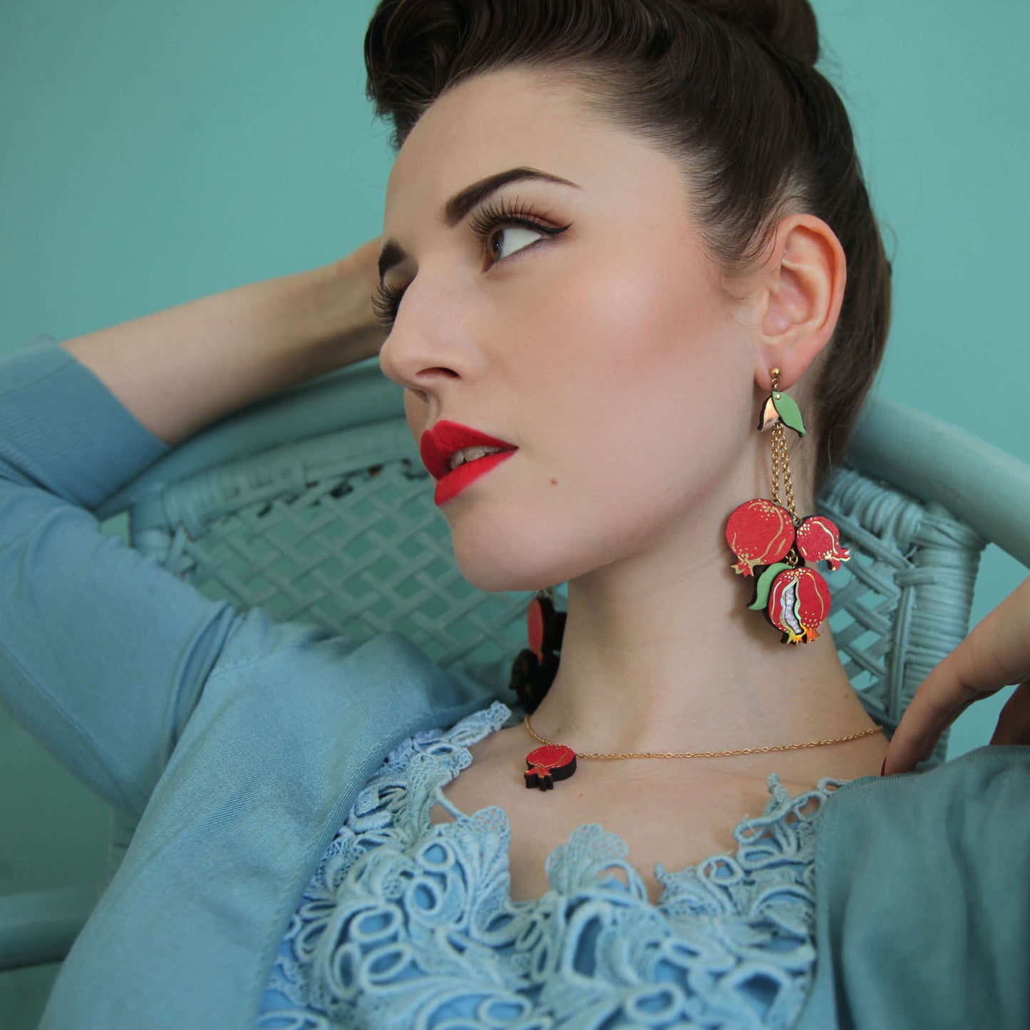 PEQUEÑA POMEGRANATE . pendant