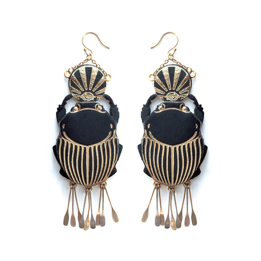 SACRED SCARAB . earrings