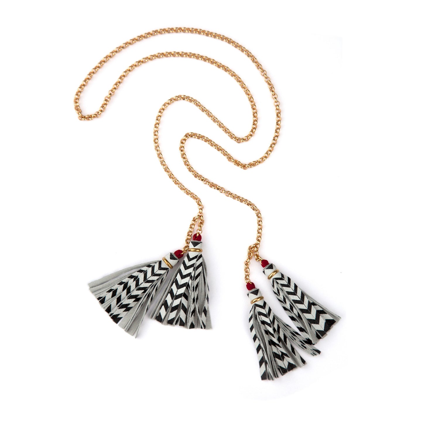 DOPPELGÄNGER . tassel tie necklace