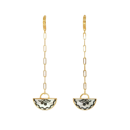 AMICI . Half Moon Drop Earrings