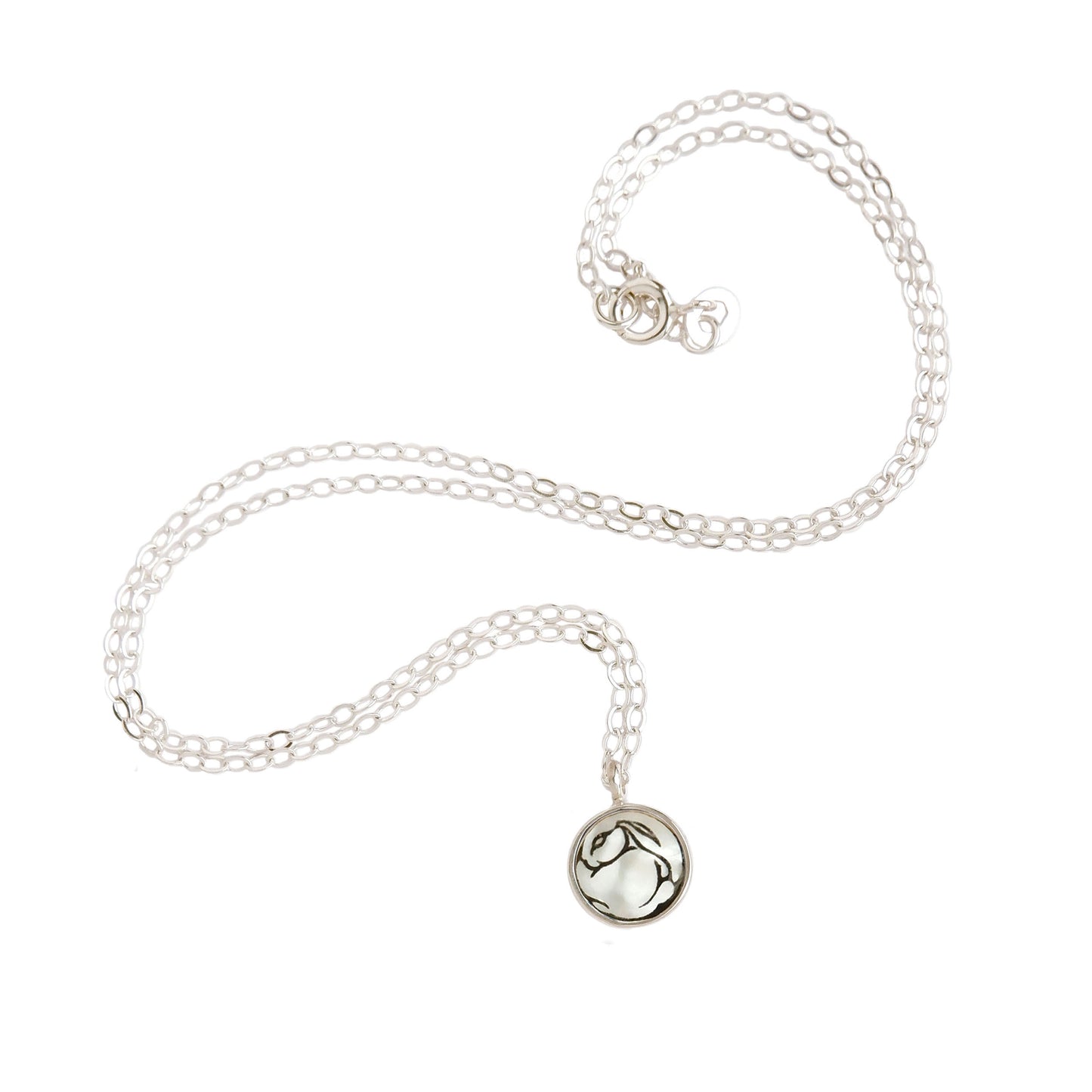 BABAKIN . BABY . Full Moon Pendant // Rabbit