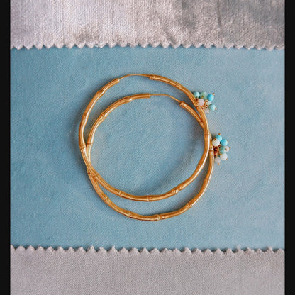 BAMBOO BAUBLE . hoops (3 sizes)