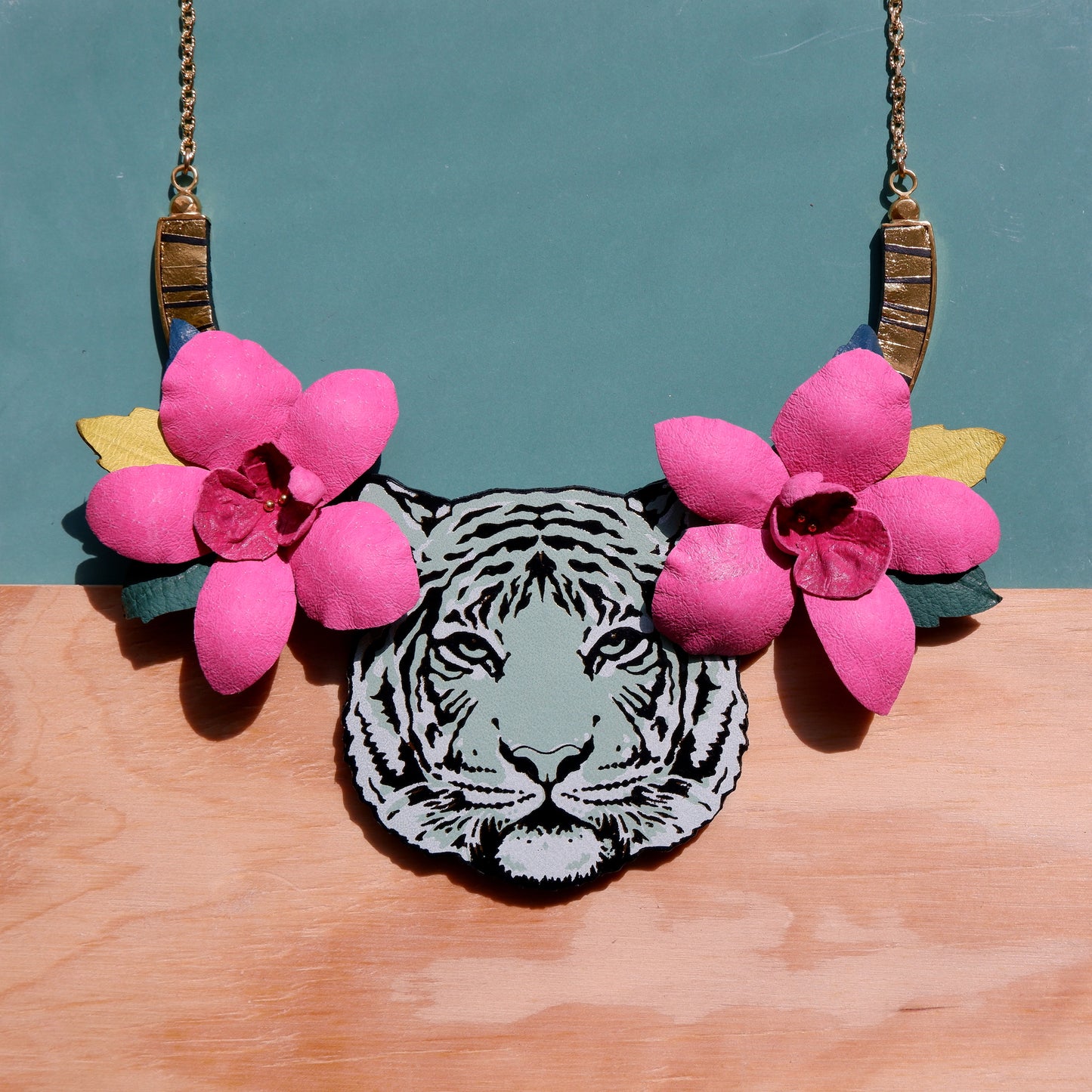 TIGER ORCHID . necklace
