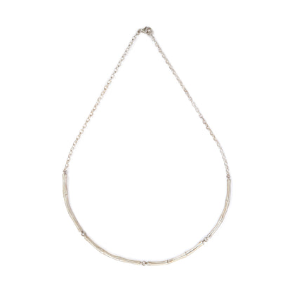 bamboo bar necklace in Sterling silver