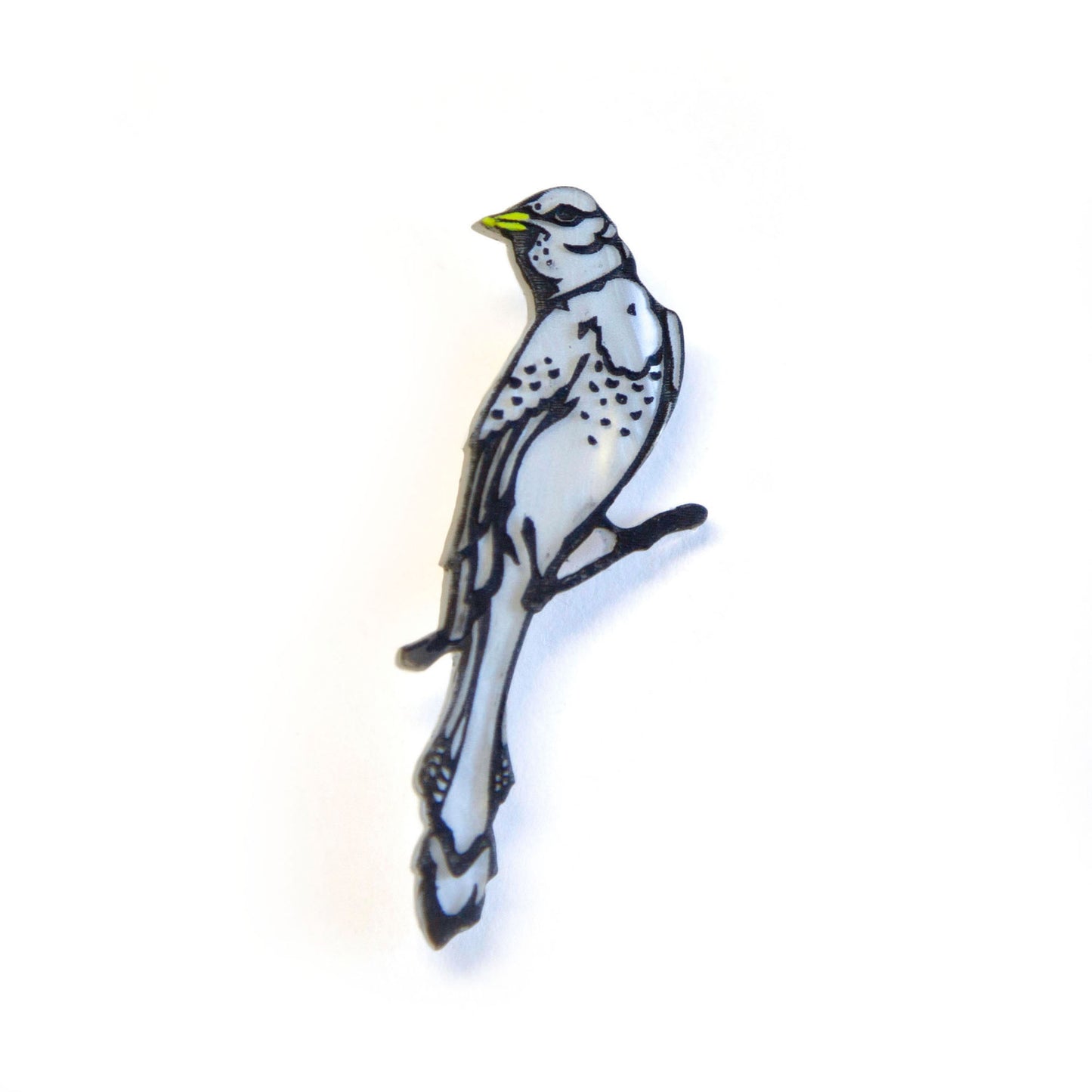 PEARLY BIRD . brooch