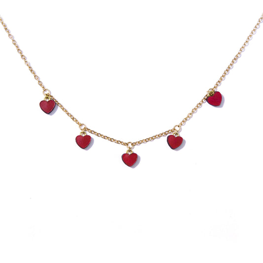 LOVE HEART . charm necklace